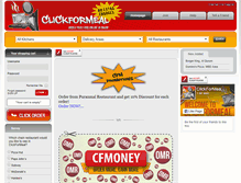 Tablet Screenshot of clickformeal.com